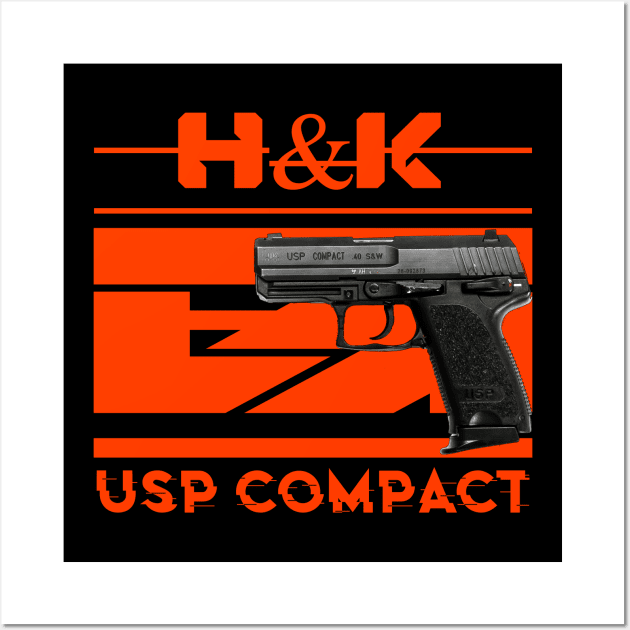 HK USP Compact Wall Art by Aim For The Face